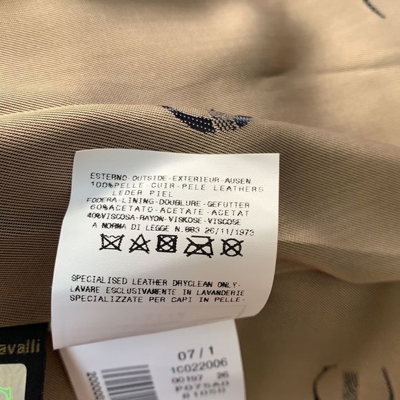 Authentic vintage Roberto Cavalli leather jacket M - Picture 11 of 11